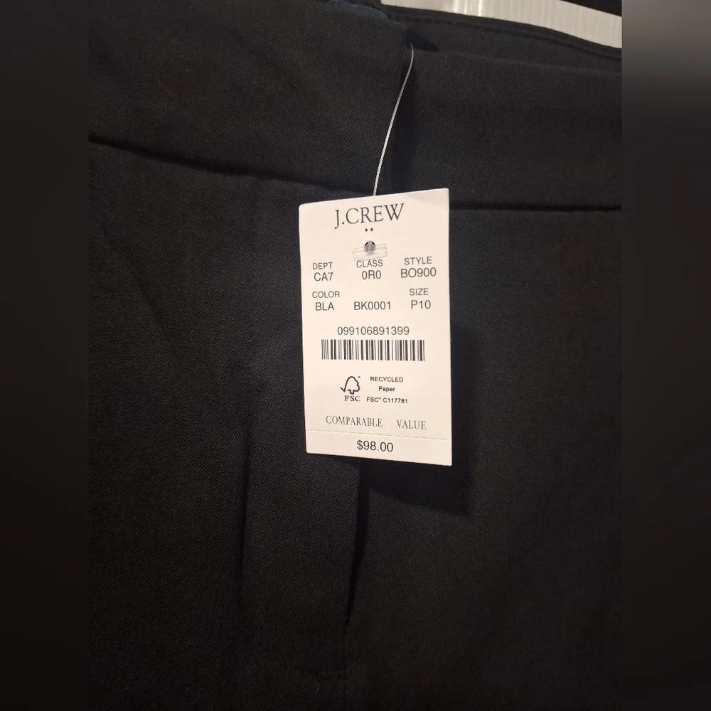 J. Crew Men's Black Chinos